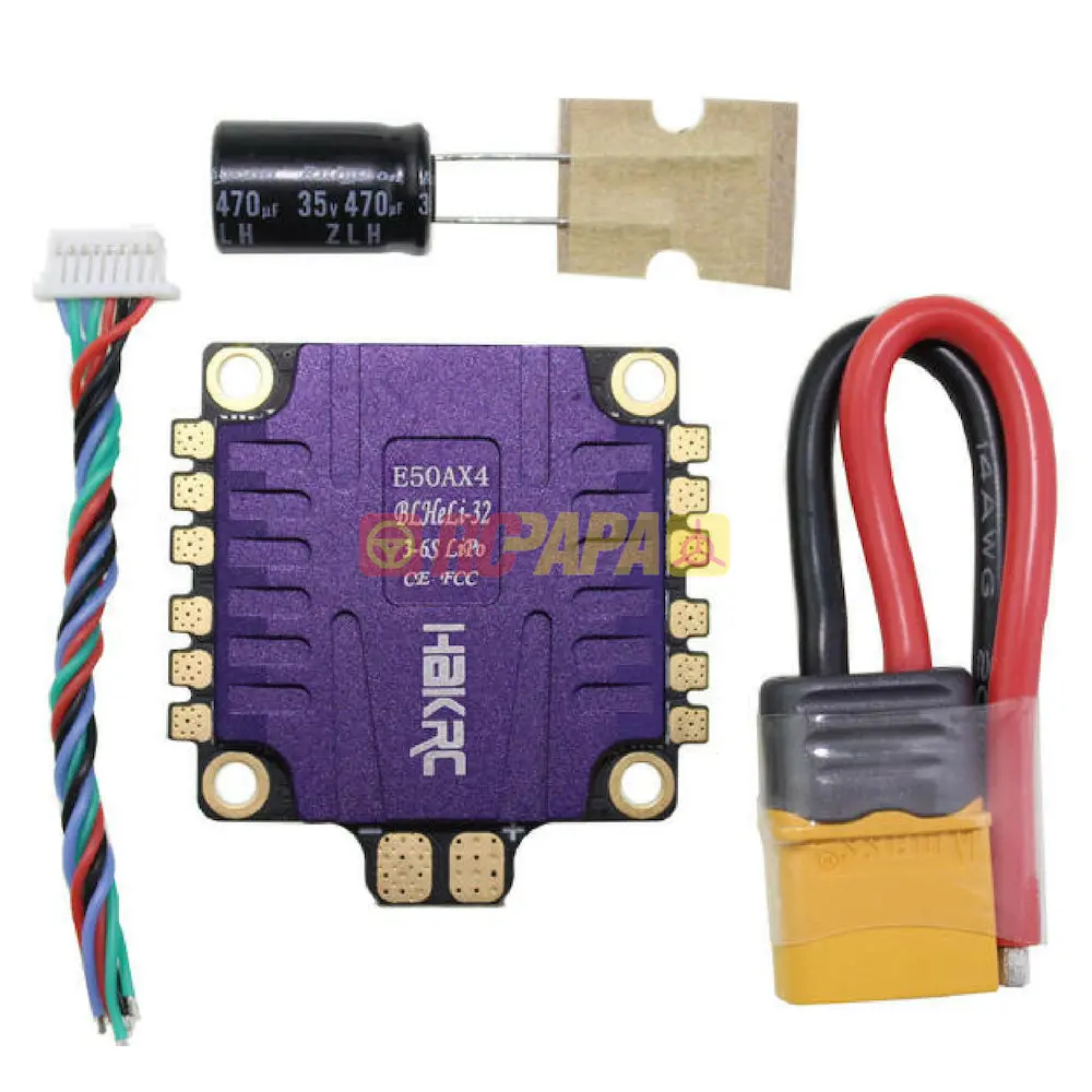 Hakrc E50ax4 50A 4In1 3-6S Esc (Blheli-S Dshot1200) 1
