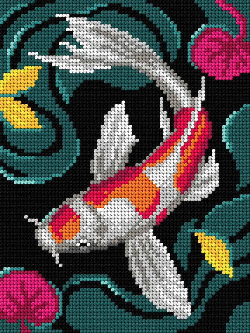 Koi Carp Needlepoint Canvas 1