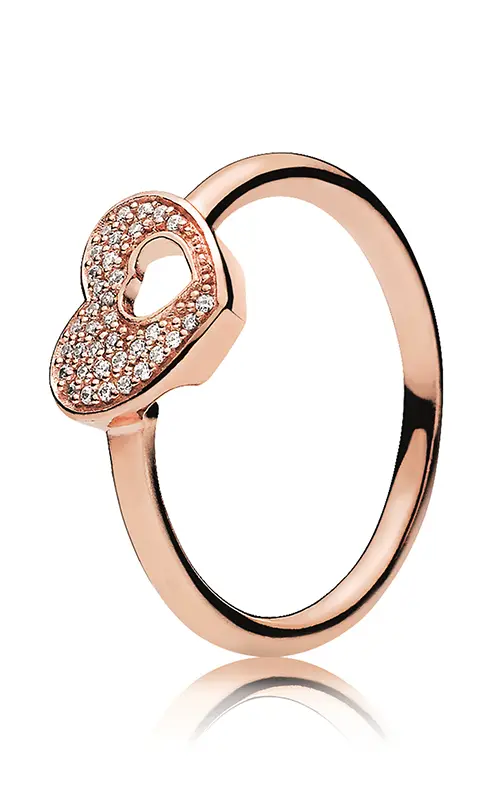 Shimmering Puzzle Heart Ring 1