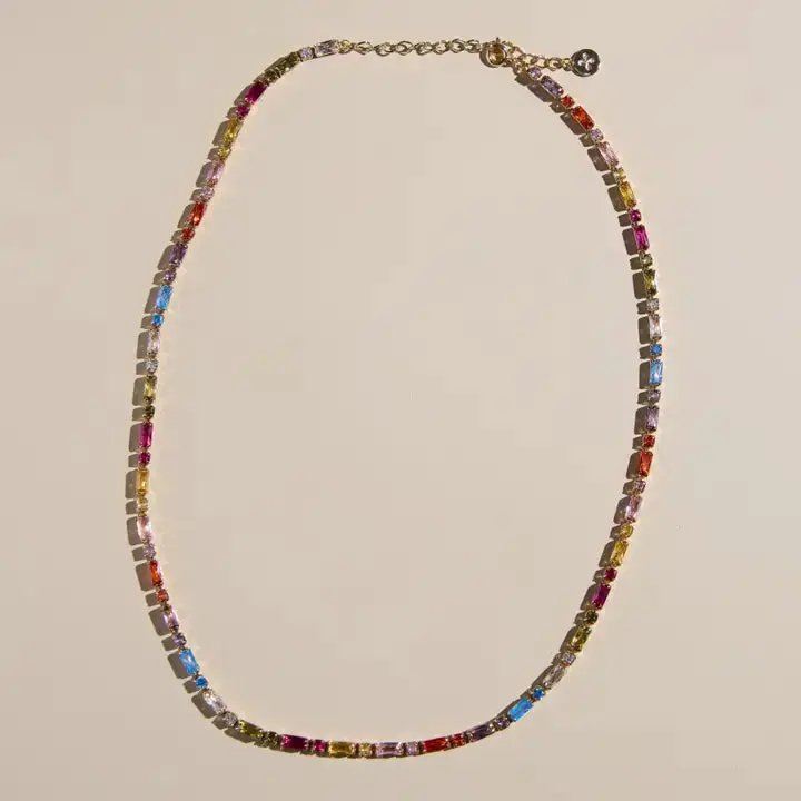 Multicolor Tennis Necklace 1