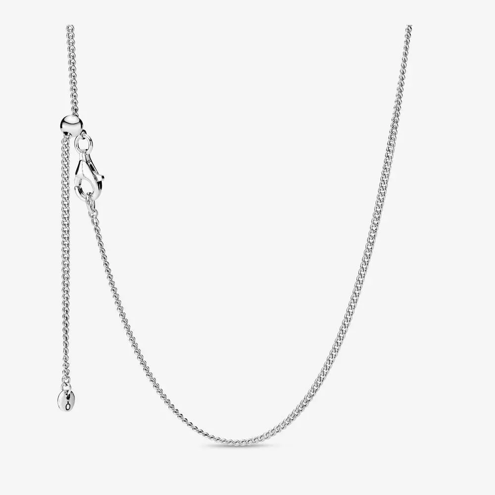 Curb Chain Sliding Clasp Necklace 1