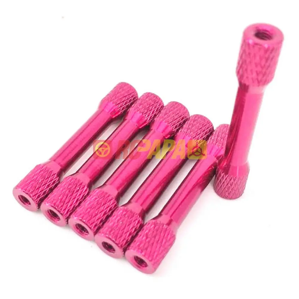M3x30mm/35Mm Round Aluminium Knurled Standoffs Spacer V3 Pink (6Pc) 1