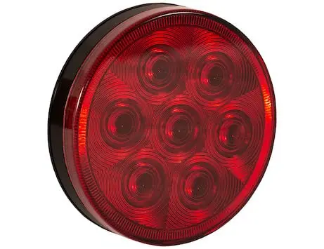 5624157 - 4 Inch Red Round Stop/Turn/Tail Light With 7 Leds Kit 1