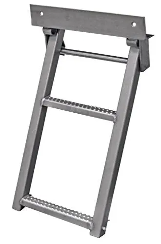 Rs2ss - 2-Rung Stainless Retractable Truck Steps With Nonslip Tread - 17.38 X 30.25 Inch 1