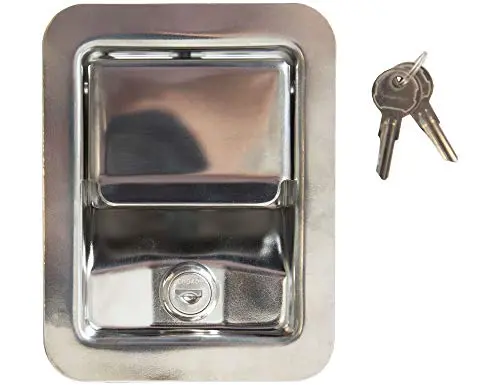 L3885rls - Stainless Steel Rotary Single Point Paddle Latch - 1/2 Inch Striker 1