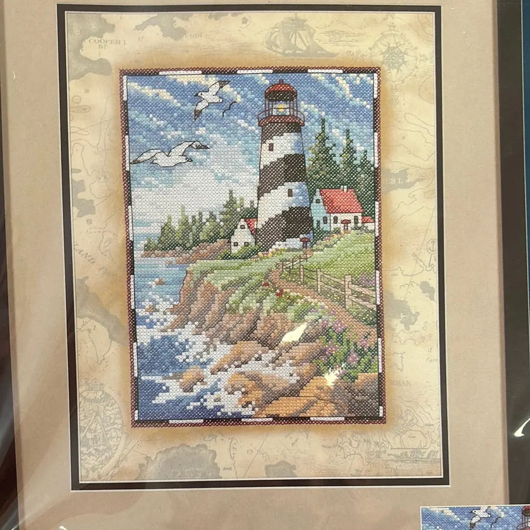 Sea Cliff Stamped Cross Stitch Kit By Sunset 1