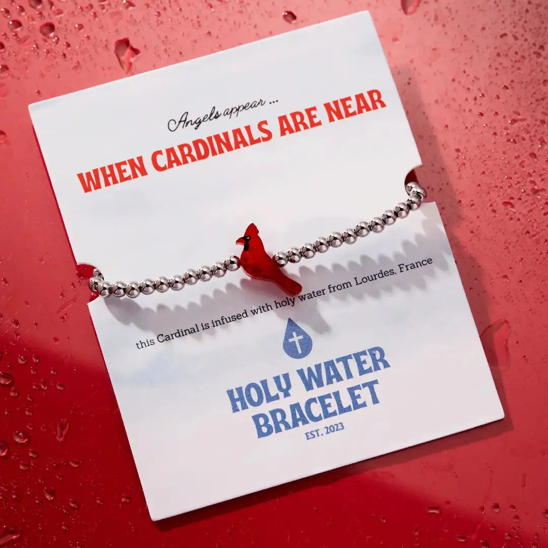 Holy Water Red Cardinal Bracelet | Silver 1