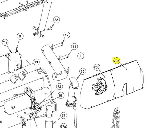 16152138 -  Driver Side Plastic Cover For Hpu To Fit Gen 2 Snowdogg Plow 1