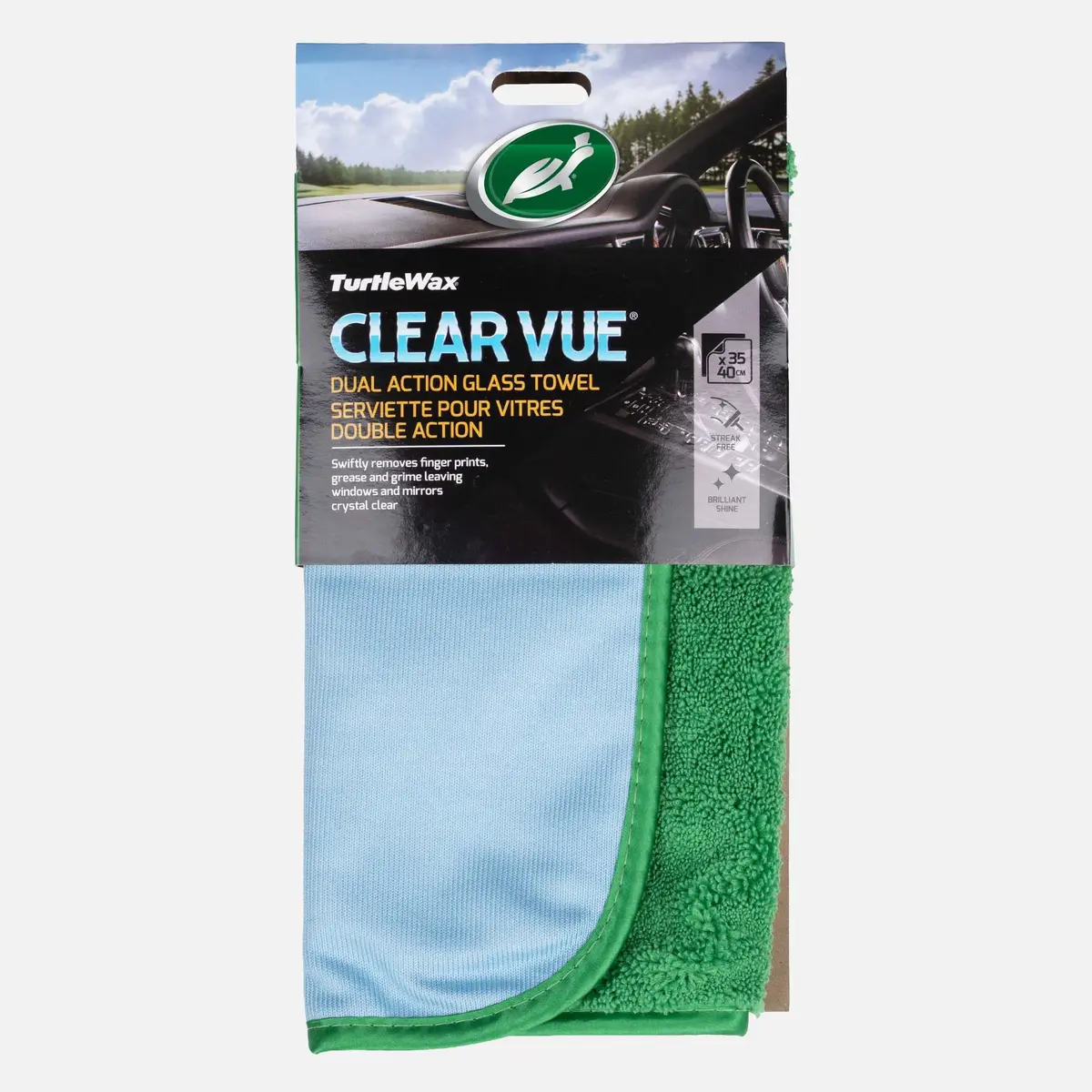 Clear Vue® Dual Action Glass Towel 1