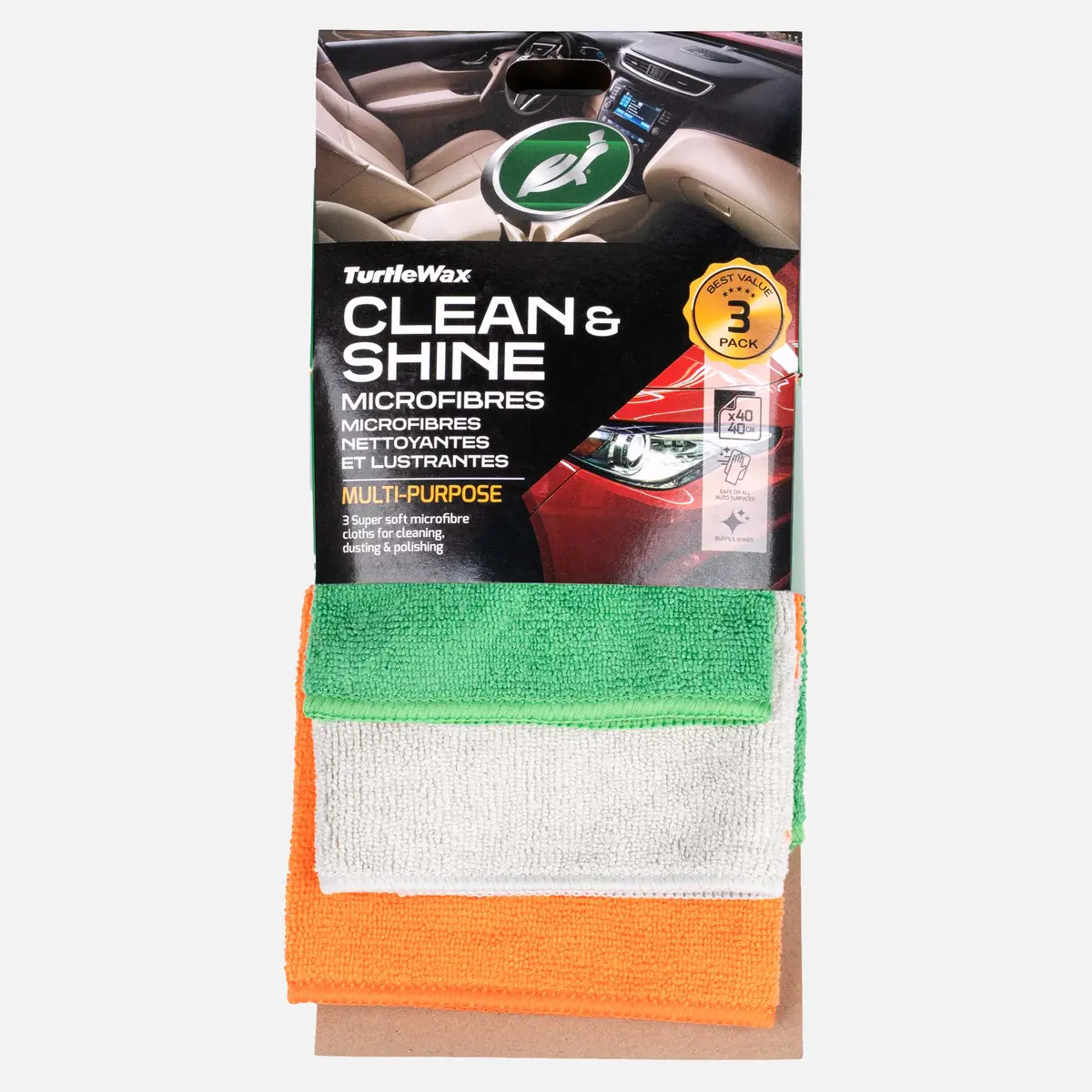 Clean & Shine Microfibres - 3 Pack 1