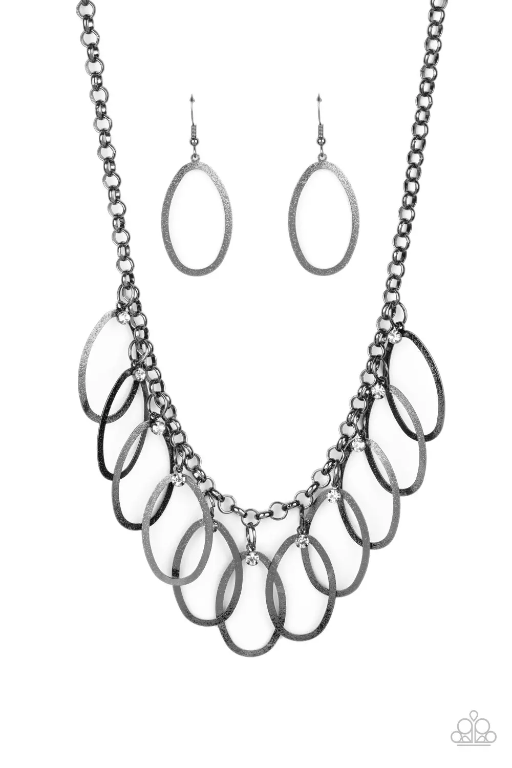 Paparazzi Double Oval-Time - Black 1