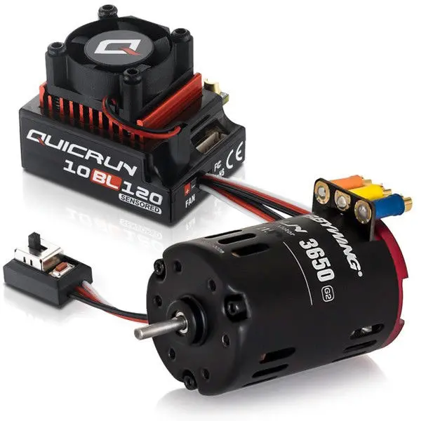Hobbywing Quicrun 10Bl120a 3650 G2 Brushless Sensored Motor Esc Combo 1