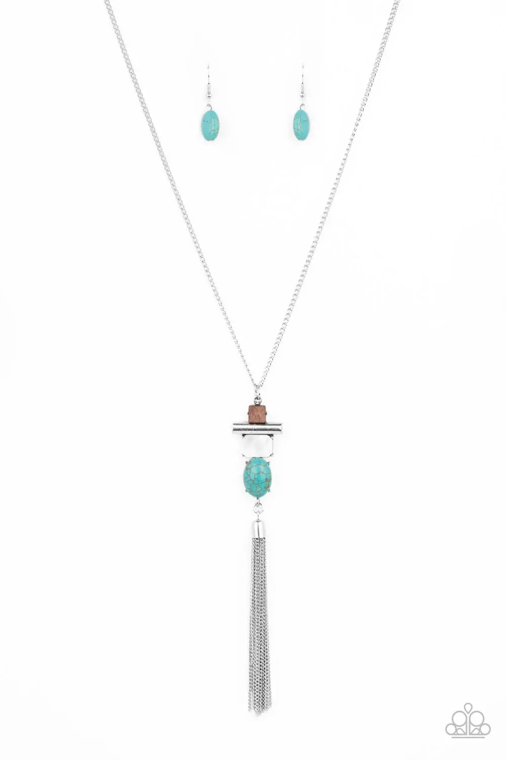Paparazzi Natural Novice - Blue (Lanyard) 1