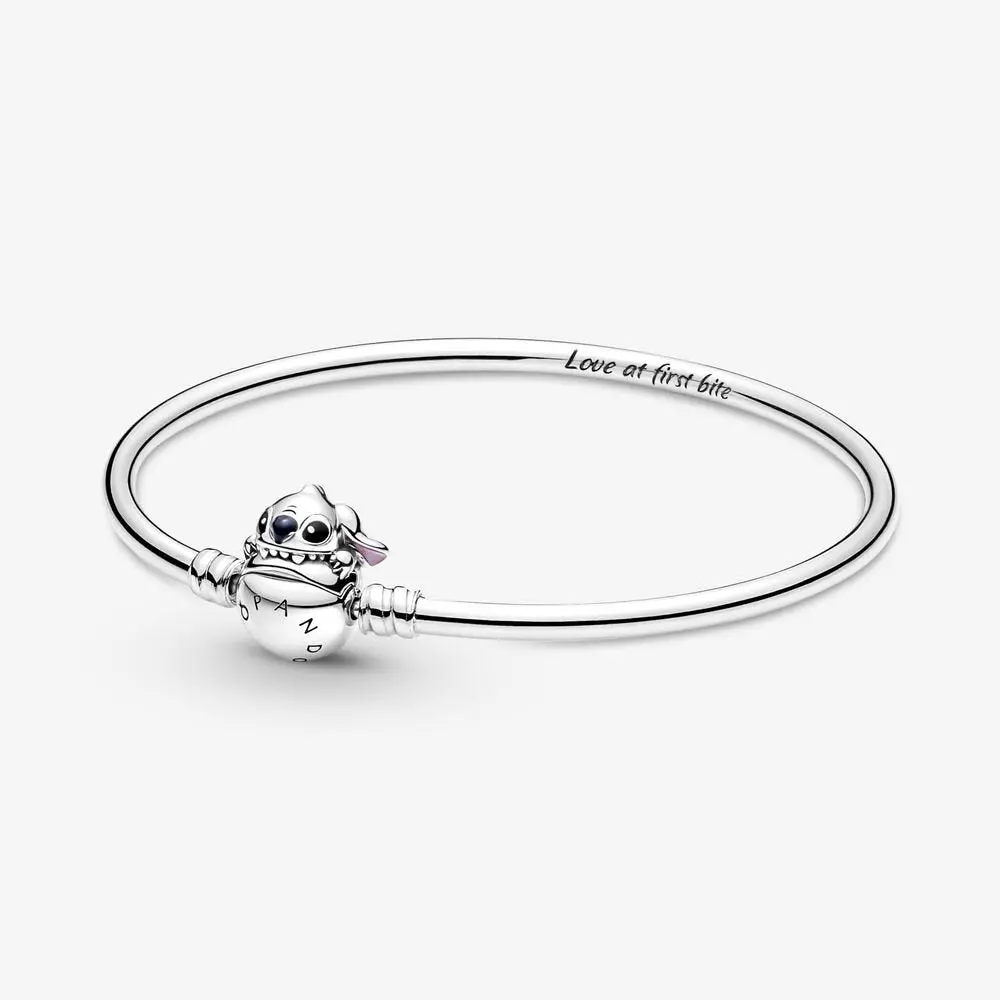 Pandora Moments Disney Stitch Biting Clasp Bangle 1