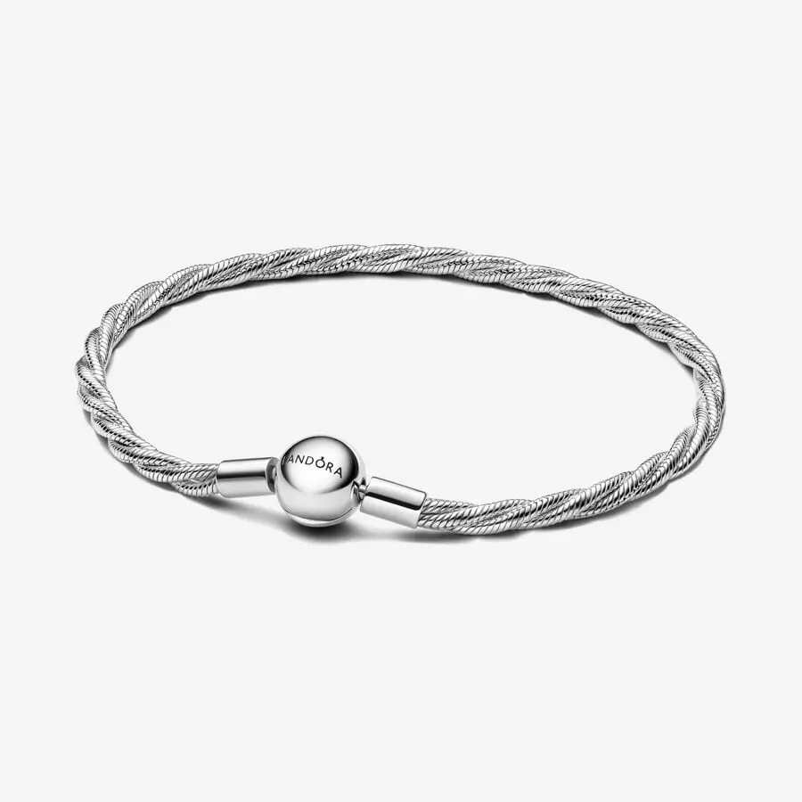 Round Pandora Clasp Twisted Snake Chain 1
