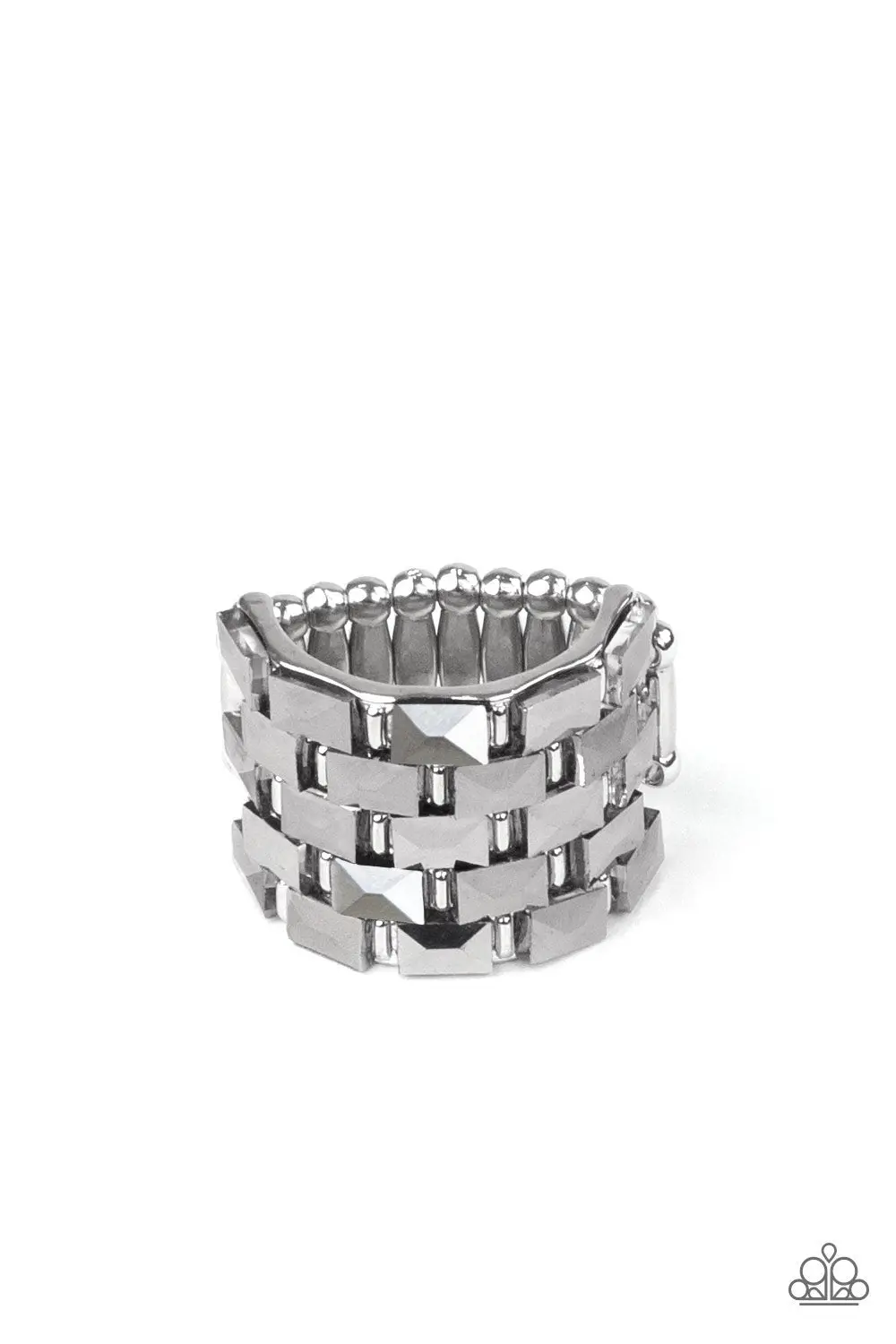 Paparazzi Checkered Couture - Silver 1