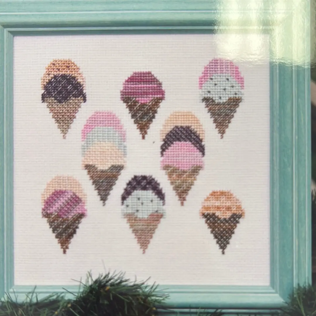 Watercolour Ice Cream Cones 1