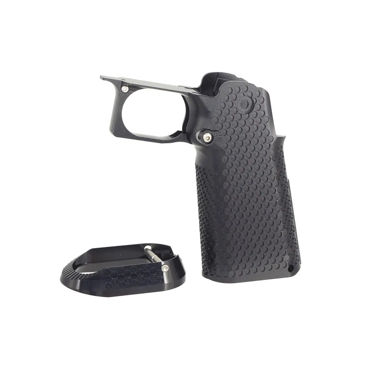 5Ku Cnc Aluminum Grip Type.1 For Marui Hi-Capa Gbb Airsoft - Black (5Ku-Gb-489-Bk) 1