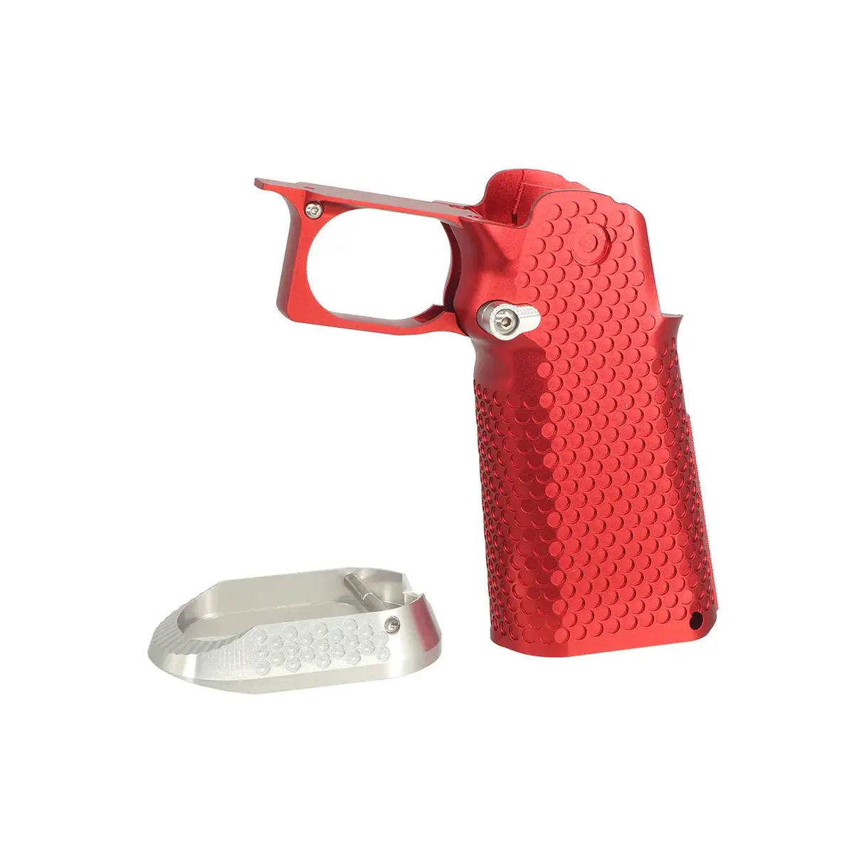 5Ku Cnc Aluminum Grip Type.1 For Marui Hi-Capa Gbb Airsoft - Red(5Ku-Gb-489-Rd) 1