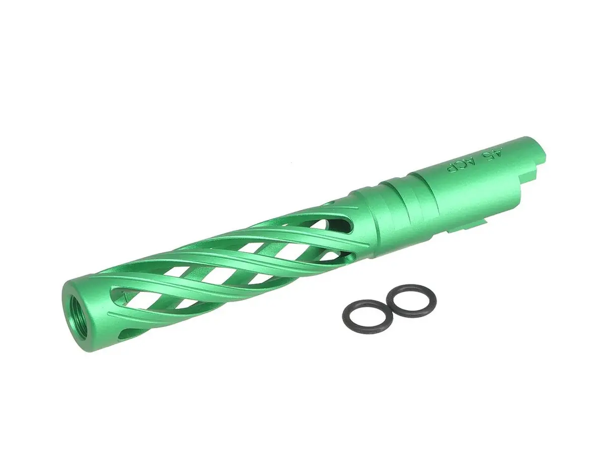 5Ku 5.1 Inch Aluminum Hollow Outer Barrel For Marui Hi-Capa-Green #5Ku-Gb-557-Gn 1