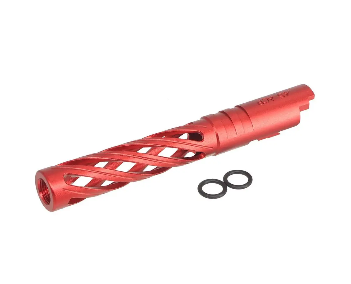 5Ku 5.1 Inch Aluminum Hollow Outer Barrel For Marui Hi-Capa-Red #5Ku-Gb-557-Rd 1