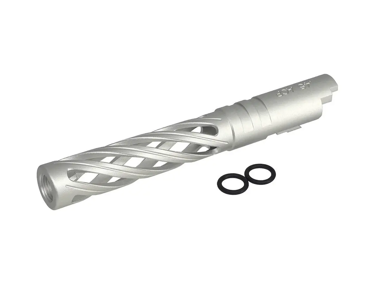 5Ku 5.1 Inch Aluminum Hollow Outer Barrel For Marui Hi-Capa-Silver #5Ku-Gb-557-Sv 1