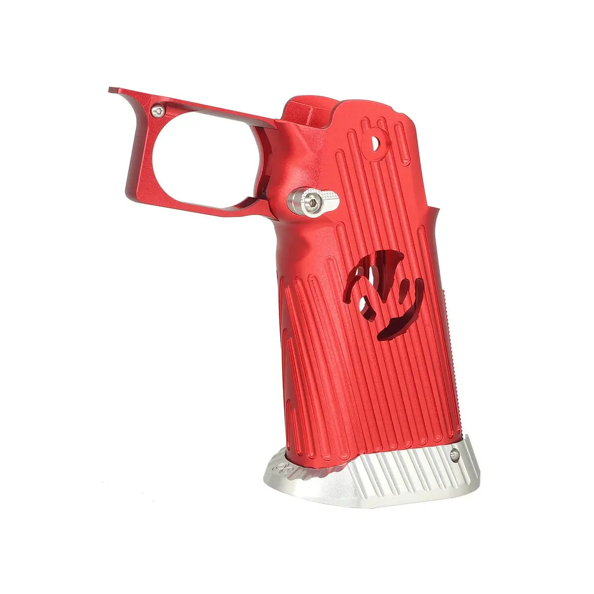 5Ku Cnc Aluminum Grip Type.4 For Marui Hi-Capa Gbb Airsoft - Red (5Ku-Gb-588-Rd) 1
