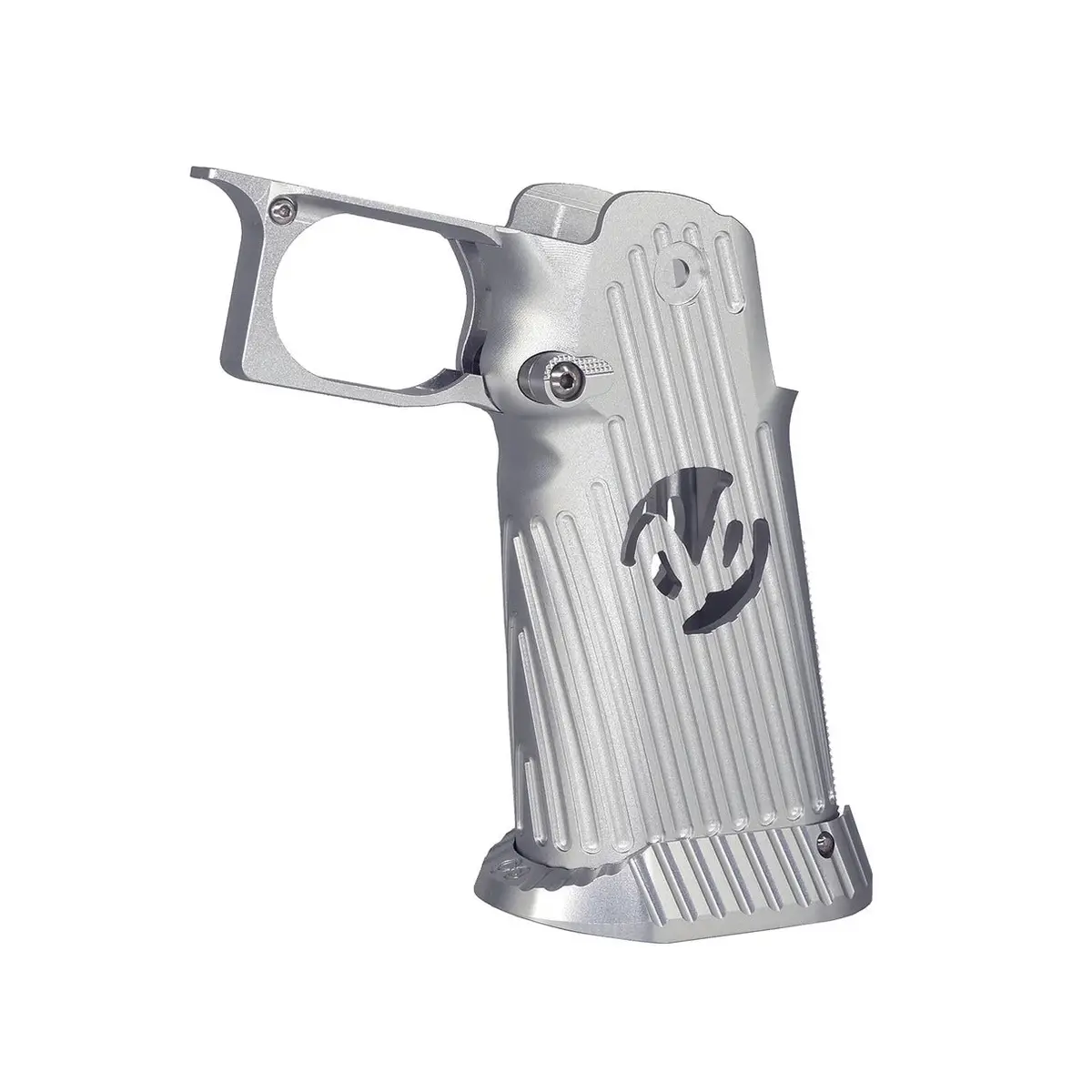 5Ku Cnc Aluminum Grip Type.4 For Marui Hi-Capa Gbb Airsoft - Silver (5Ku-Gb-588-Sv) 1