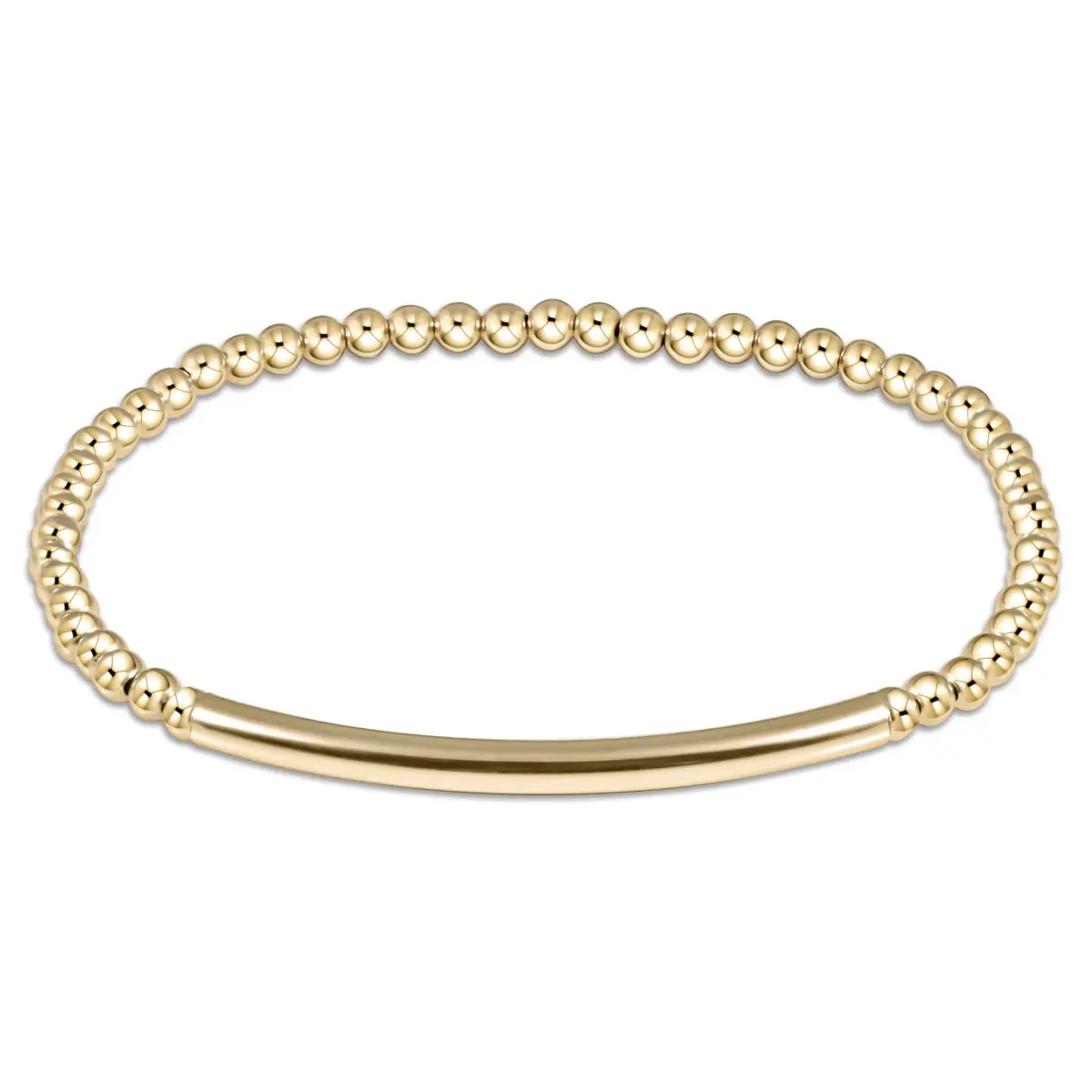 Bliss Bar Smooth Gold 3Mm Bracelet 1