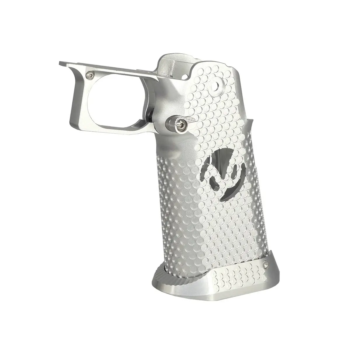 5Ku Cnc Aluminum Grip Type.3 For Marui Hi-Capa Gbb - Silver (5Ku-Gb-584-Sv) 1