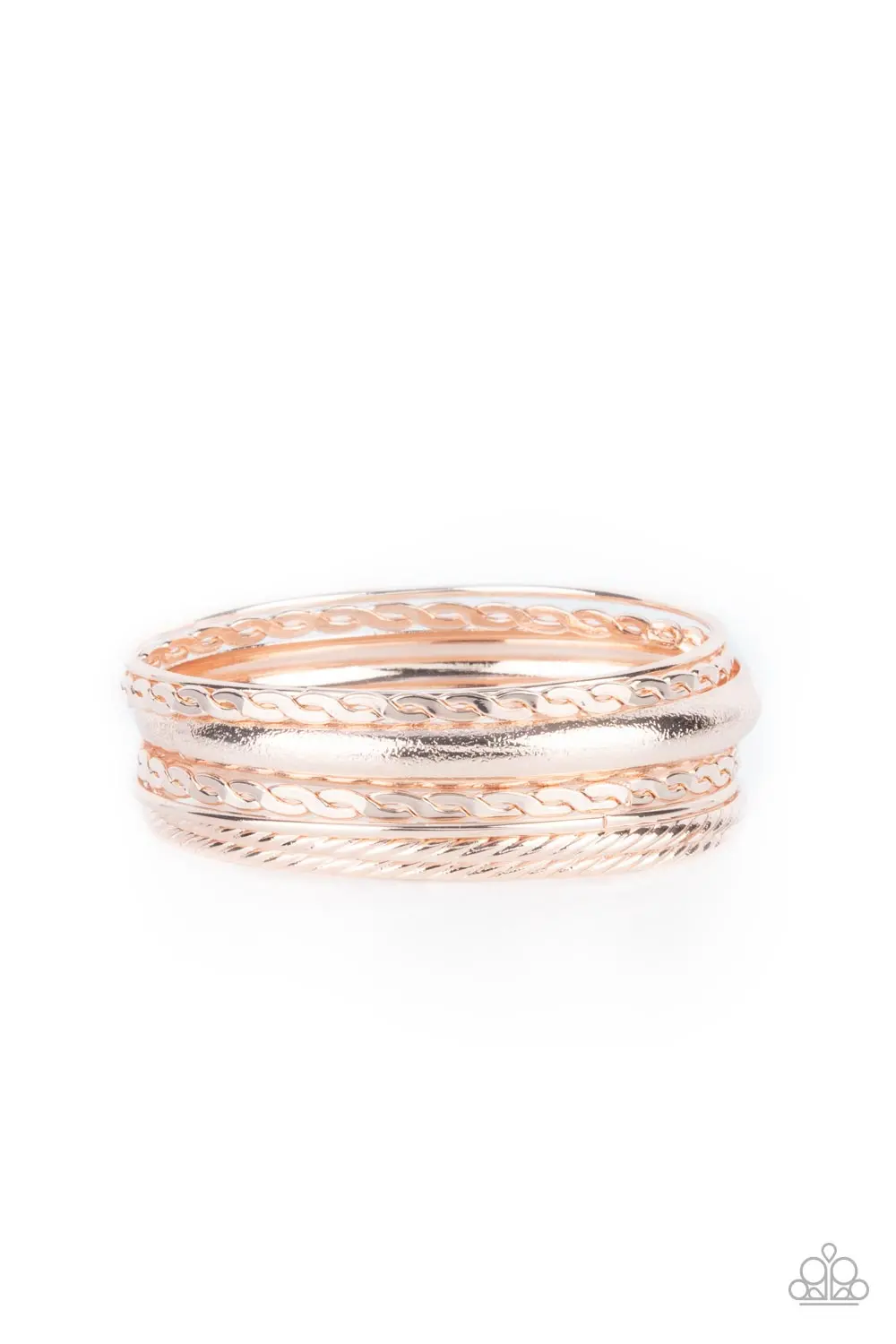 Paparazzi Trophy Texture - Rose Gold 1