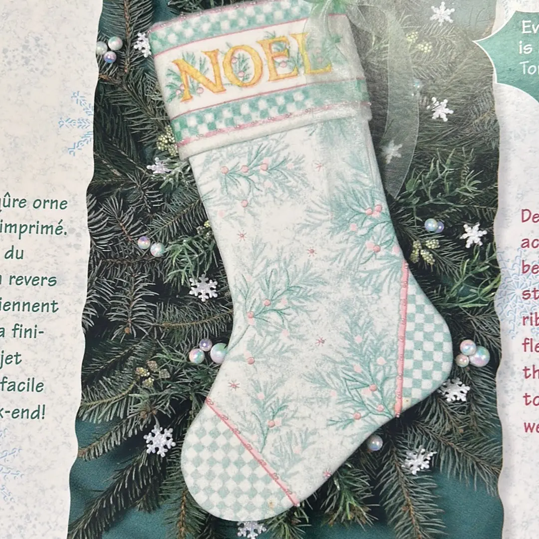 Noel Stocking Embroidery Kit 1