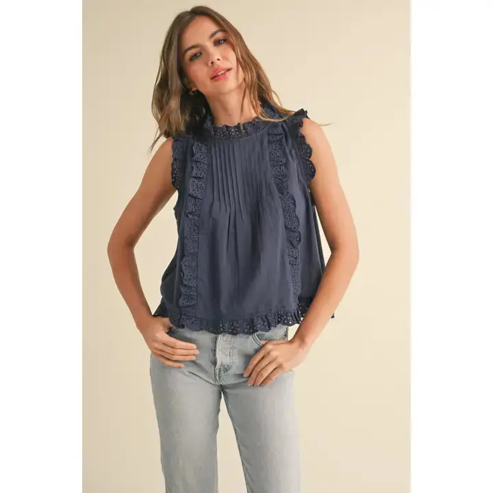 Eyelet Ruffle Blouse 1