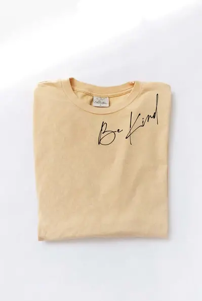 Be Kind T-Shirt | Golden Yellow 1