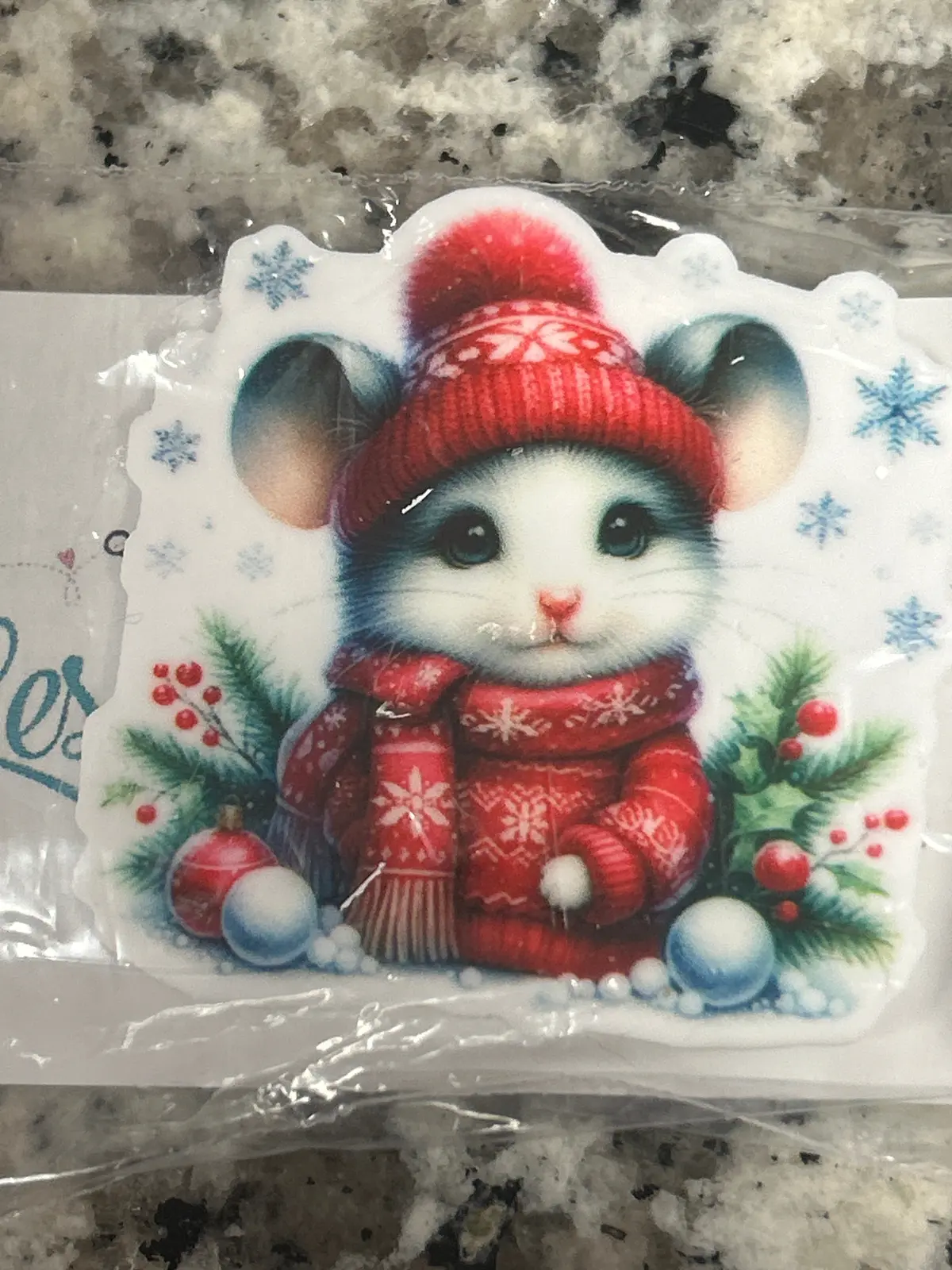 Christmas Mouse Needleminder 1