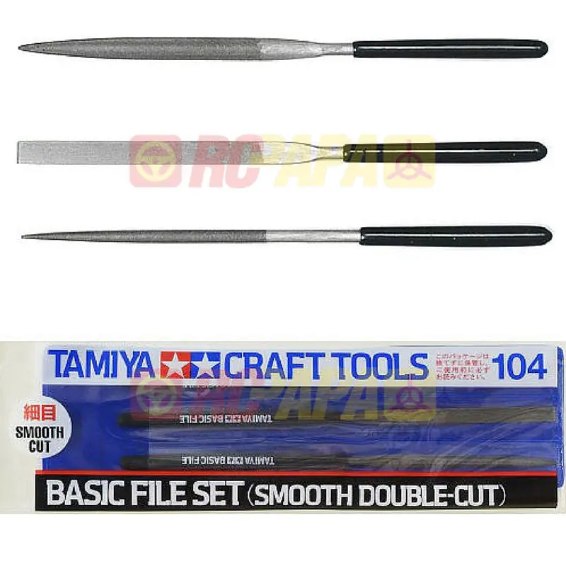 Tamiya Smooth Double Cut Basic File Set 1