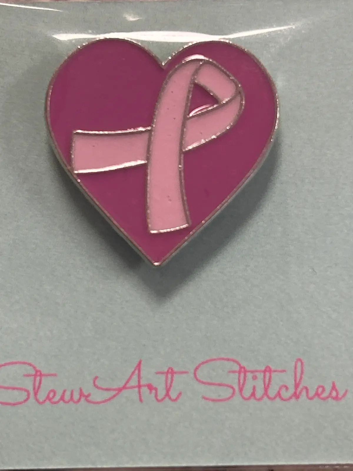 Pink Ribbon Needle Minder 1