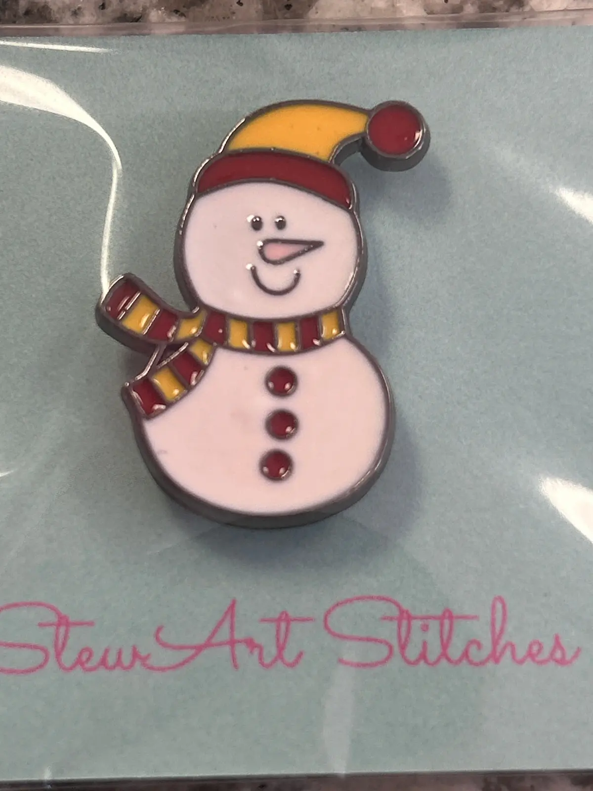 Hat Snowman Needle Minder 1