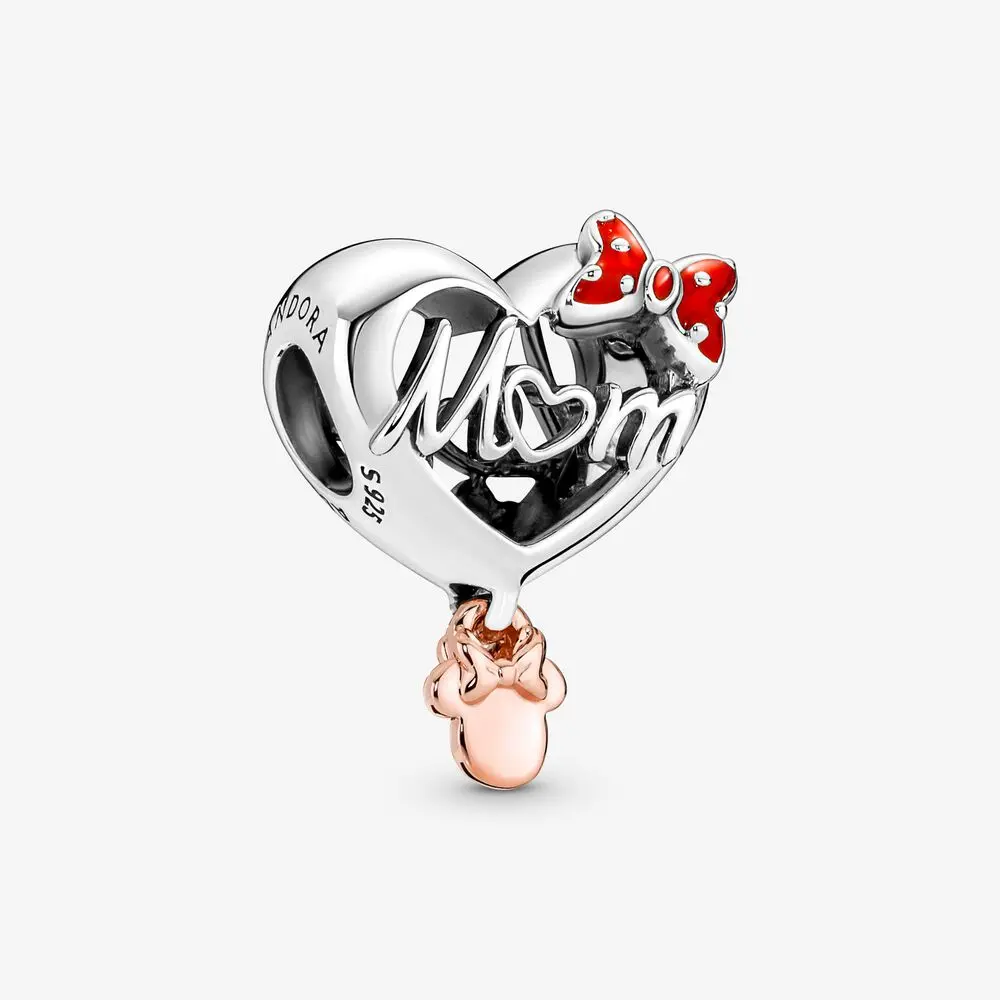 Disney Minnie Mouse Mom Heart Bead 1
