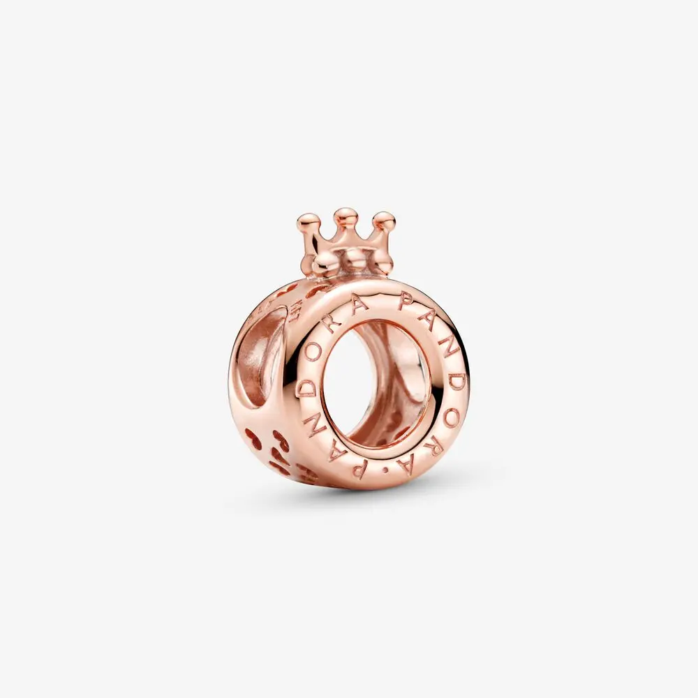 Pandora Logo & Crown Rose Bead 1
