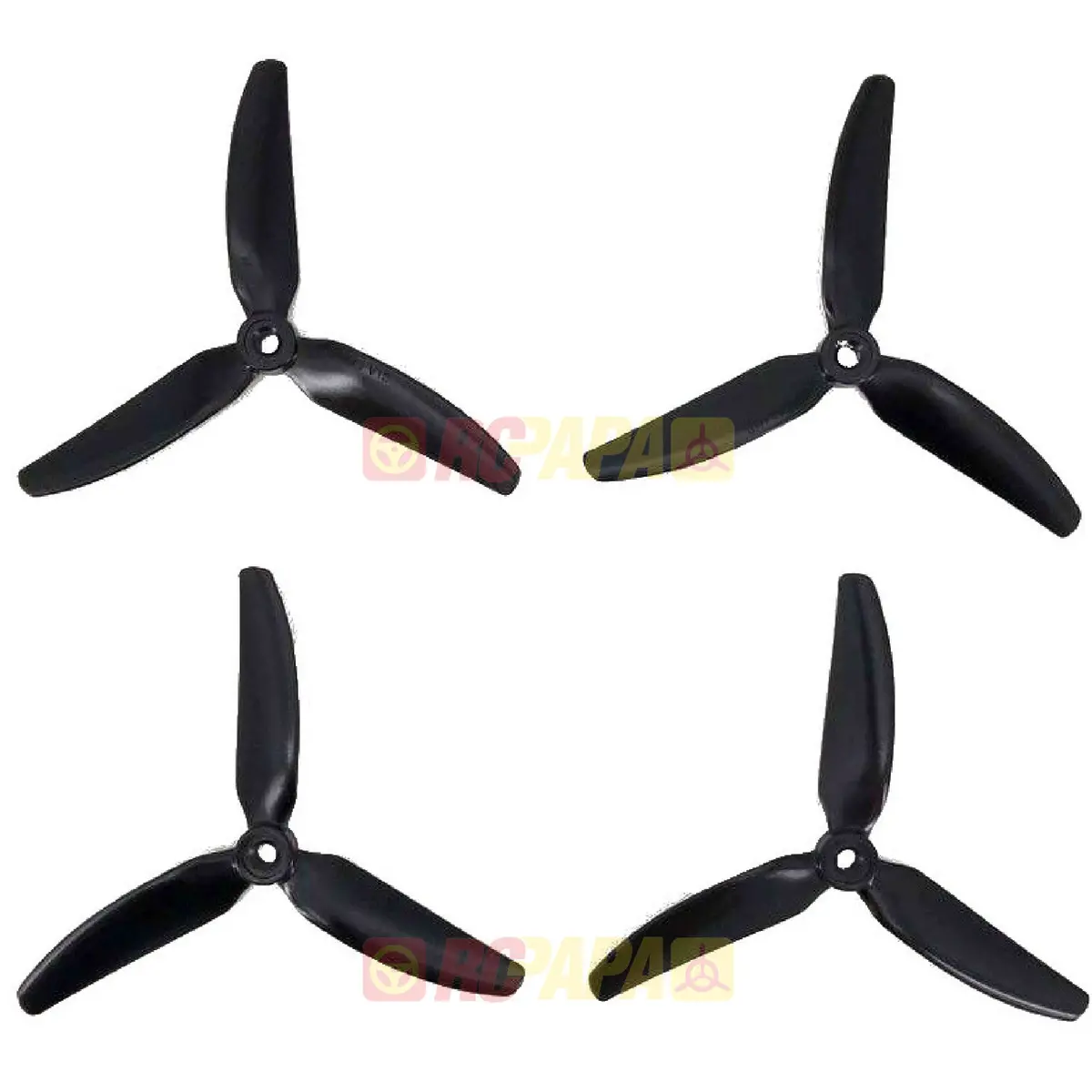 Hq 5X4x3 Tri-Blade Glass Fiber Carbonate Propellers (Tp5x4x3v1s Black) 1