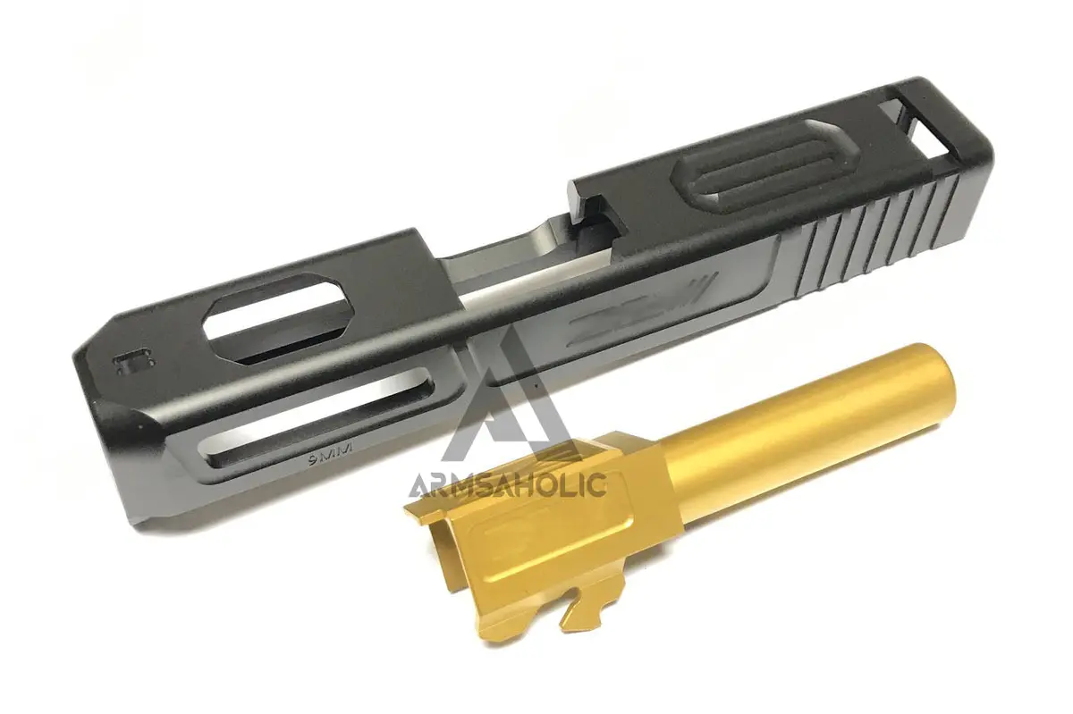 Guns Modify Cnc Aluminum Z-Style G26 Slide / Stainless Barrel Set For Tokyo Marui G26 Gbb Series 1