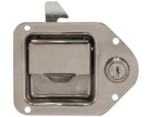 8000Ssl - Mini Stainless Steel Tear-Drop Paddle Latch With Mounting Holes 1