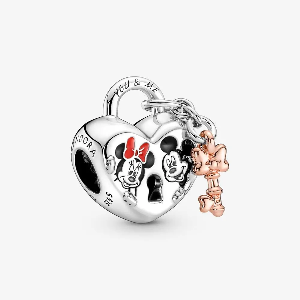Disney Mickey & Minnie Mouse Padlock Charm 1