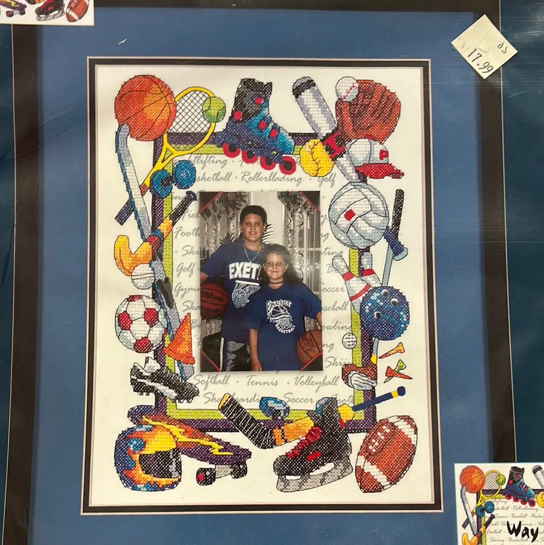 Way To Go, Sport! Stamped Cross Stitch Kit By Sunset 1