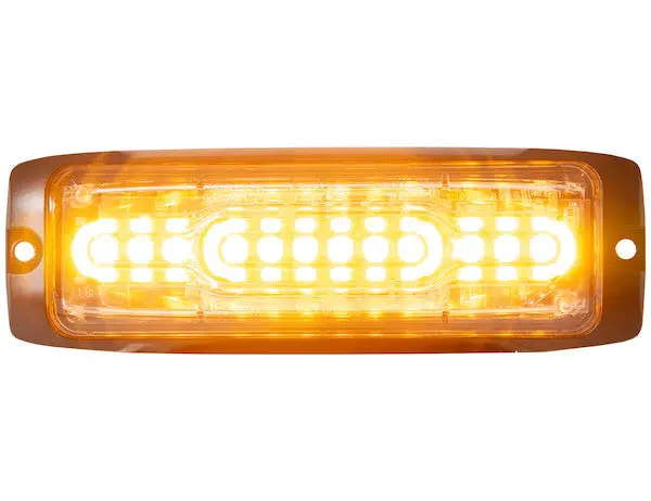 8890300 - Ultra Thin Wide Angle 5 Inch Amber Led Strobe Light 1