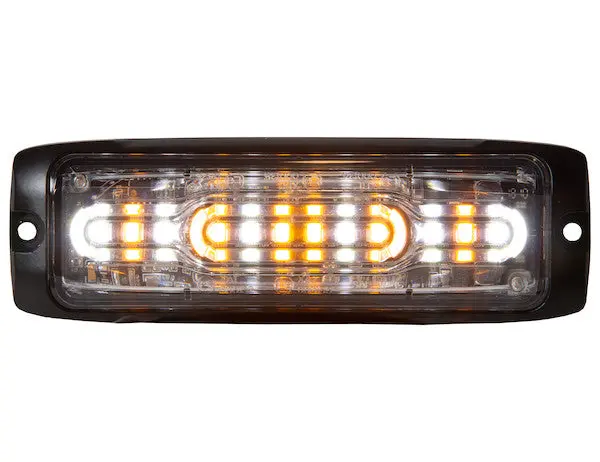 8890302 - Ultra Thin Wide Angle 5 Inch Amber/Clear Led Strobe Light 1