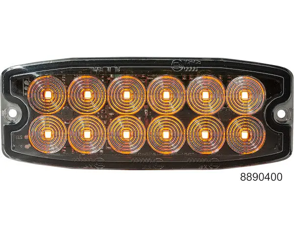 8890400 - Amber Dual Row Ultra Thin 5 Inch Led Strobe Light 1