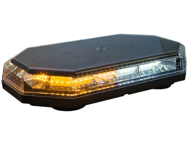 8891062 - 15 Inch Octagonal Led Mini Light Bar - Amber/Clear 1
