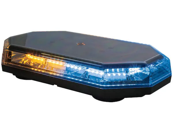 8891068 - 15 Inch Octagonal Led Mini Light Bar - Amber/Blue 1